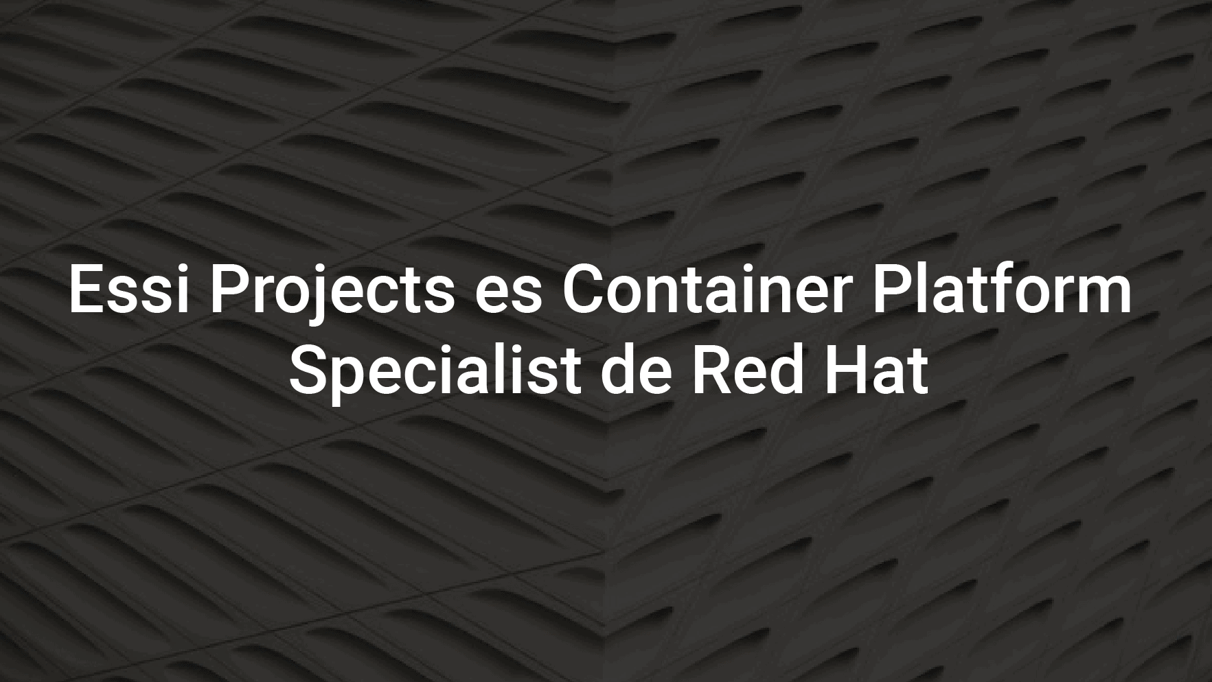 Essi Projects es Container Platform Specialist de Red Hat