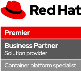 Logo de Premier Business Partner Solution Provider Container Platform Specialist de Red Hat