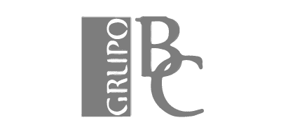 Logo de Grupo BC en escala de grises